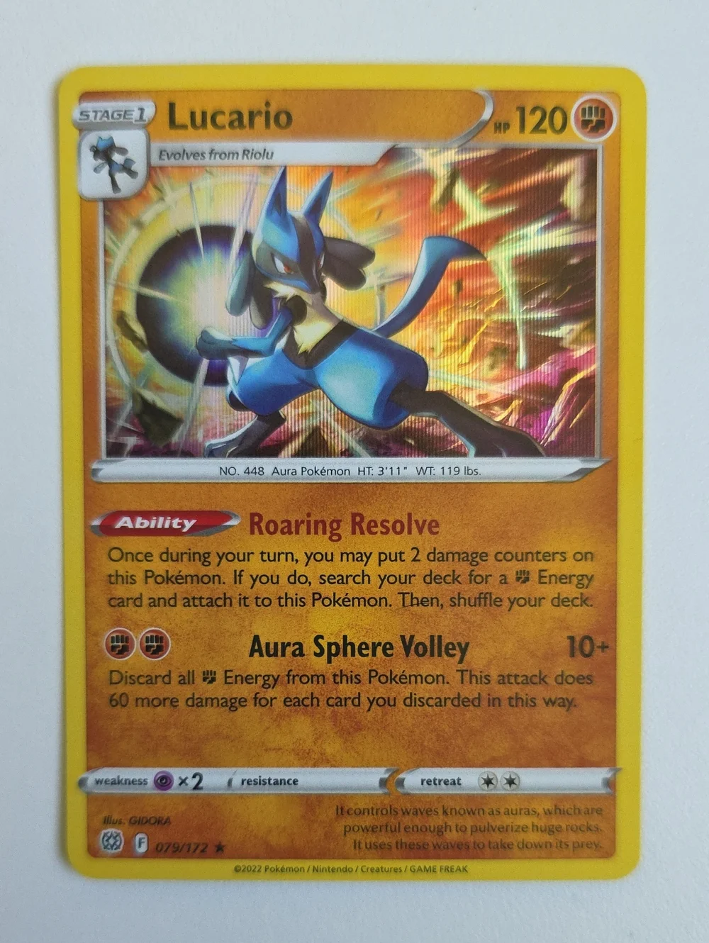 Pokemon Riolu And Lucario Trading Cards